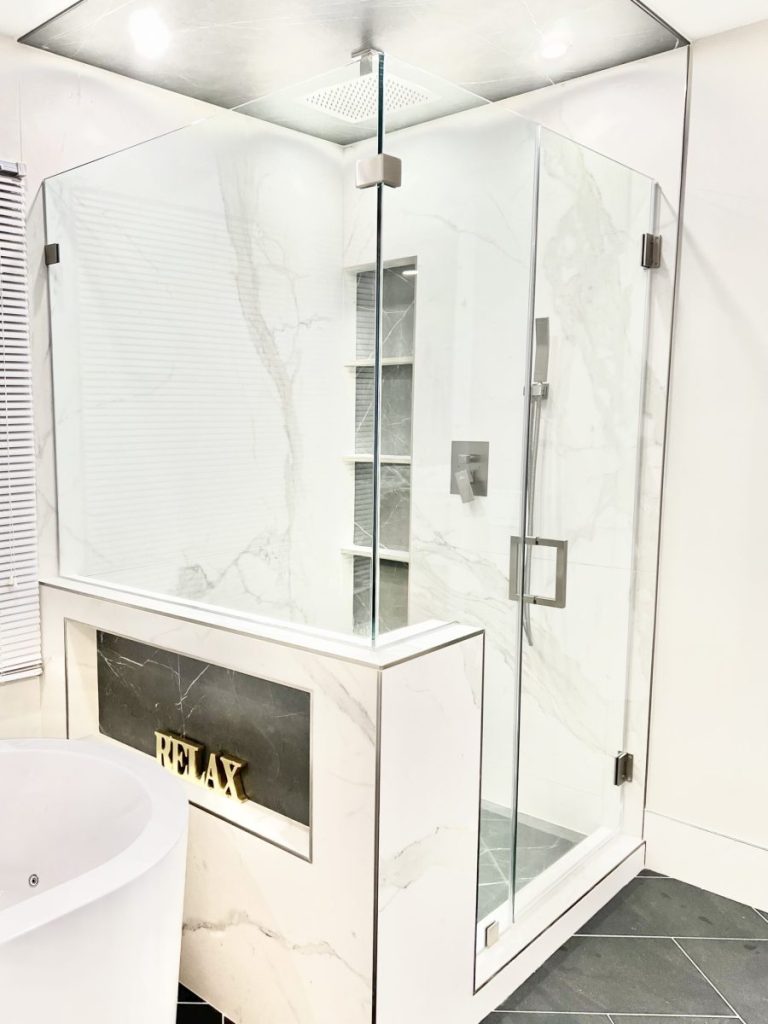 The Elegance Of A Glass Partition Wall Maryland Frameless Showers
